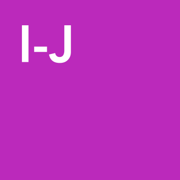 A purple square with I-J in white font in the upper left-hand corner.
